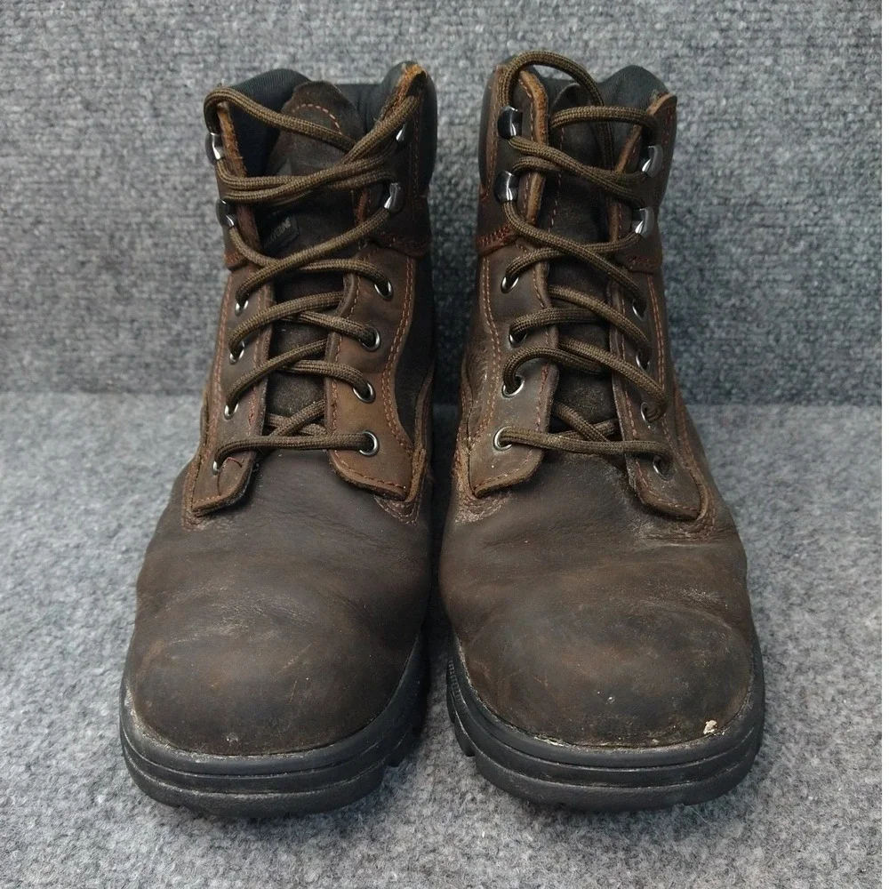 Wolverine Waterproof Work Boots Men 9M Brown Leather Oil Resistant W230063
